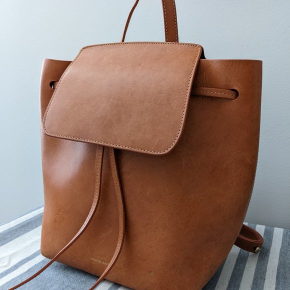 Mansur Gavriel Tanned Mini Backpack - Picture 7 of 7